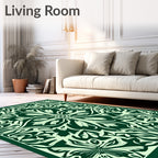 Art Nouveau Floral Symmetry Rug