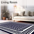 Classic Geometric Lattice Design Rug