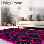 Abstract Swirls Bold Pattern Rug