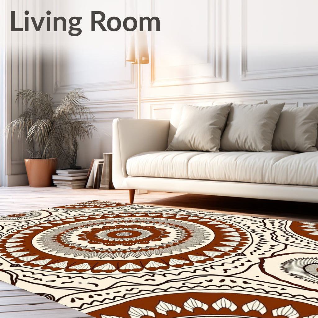 Tonal Medallion Pattern Design Rug