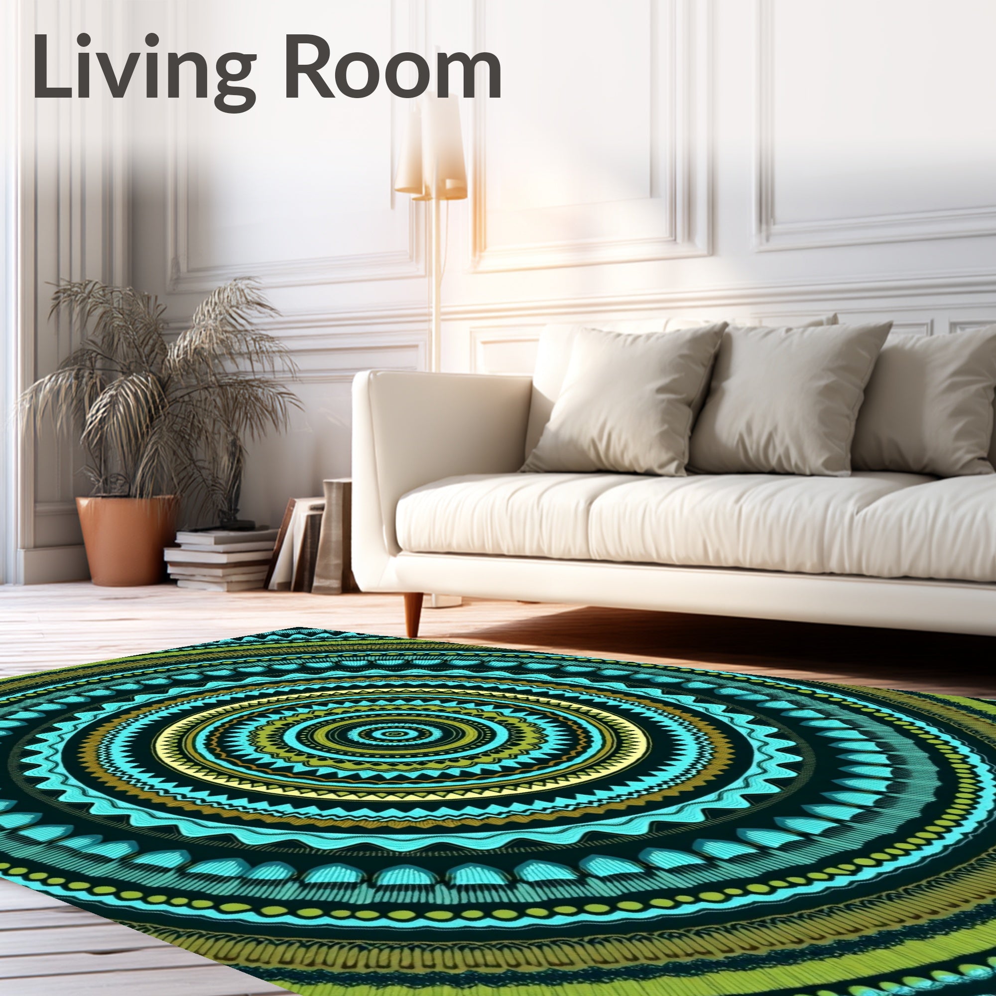 Intricate Mandala Patterned Rug