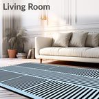 Striped Geometric Modern Design Rug