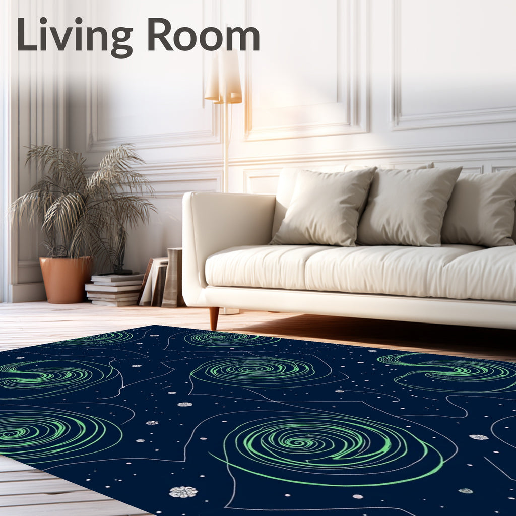 Swirl Galaxy Pattern Rug