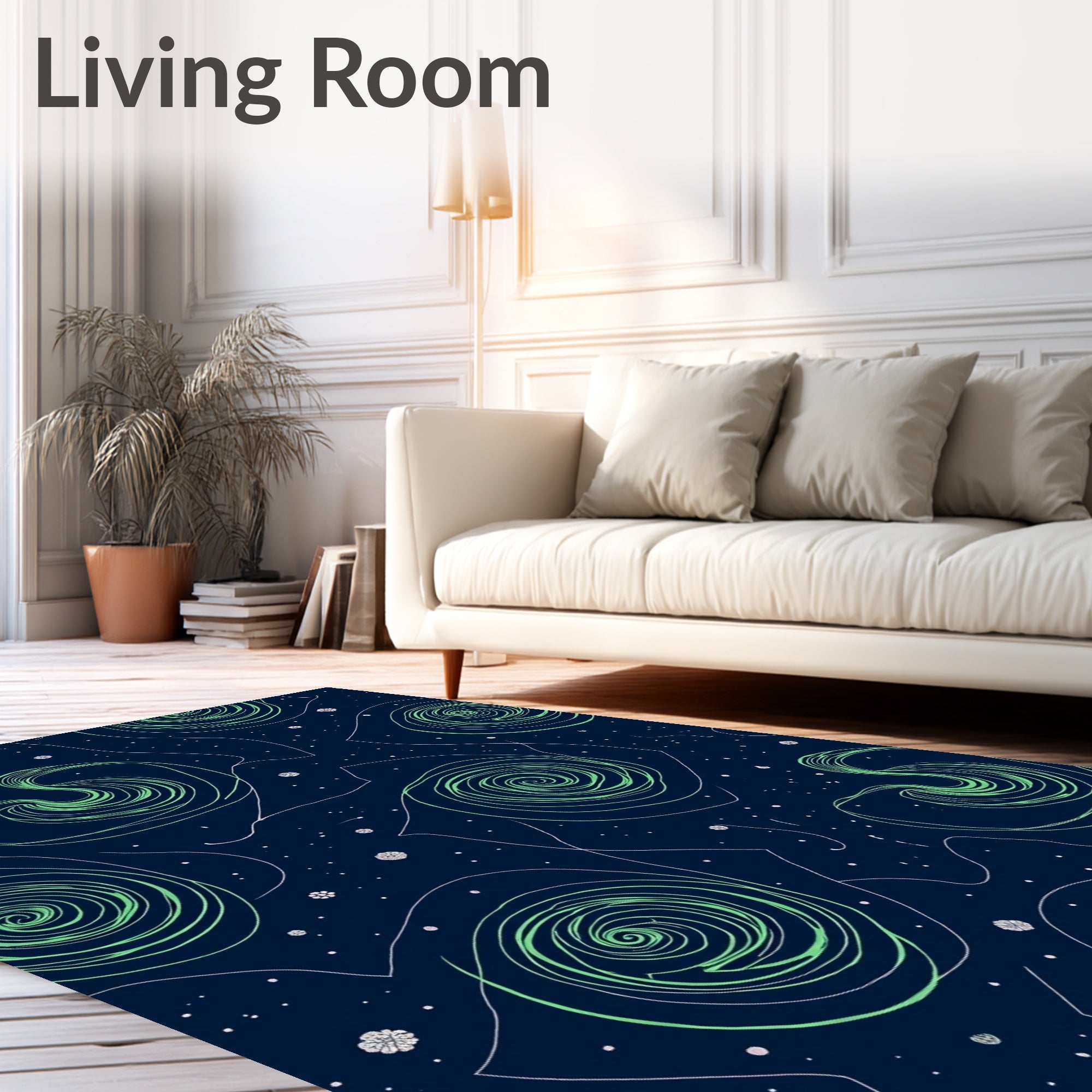 Swirl Galaxy Pattern Rug