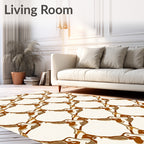 Moden Bird Mosaic Pattern Rug