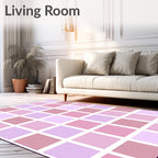Pastel Squares Pattern Rug