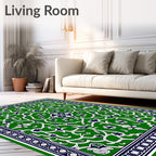 Ornate Floral Vine Patterned Rug