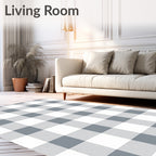 Classic Checked Pattern Rug