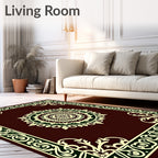 Central Mandala Ornate Border Design Rug