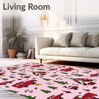 Red Caravan Forest Adventure Rug