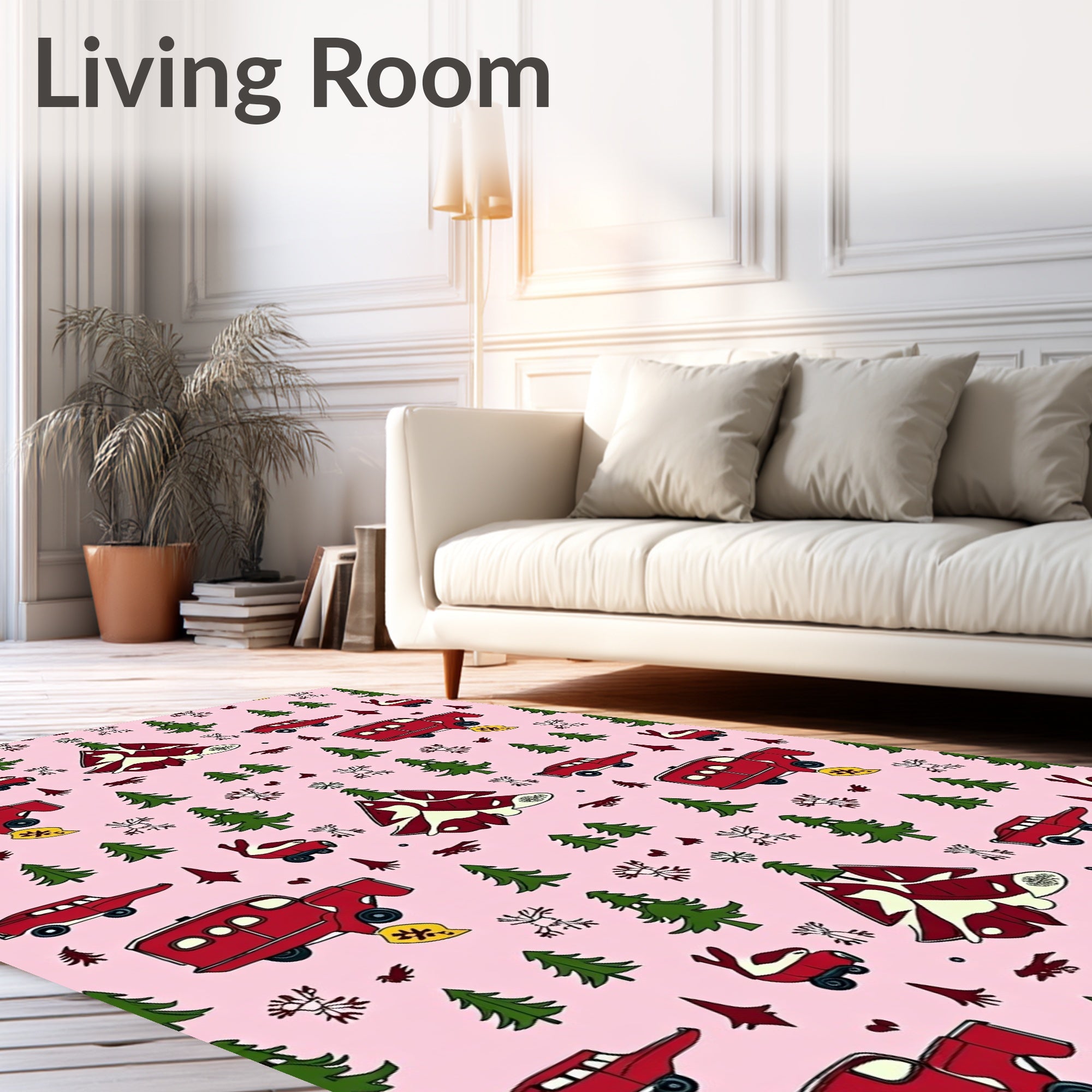 Red Caravan Forest Adventure Rug