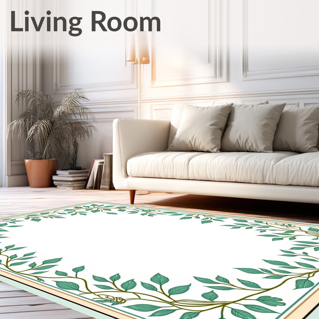 Vine Leaf Border Classic Design Rug