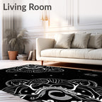 Celestial Mandala Starry Night Design Rug