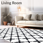 Modern Lattice Geometric Pattern Design Rug