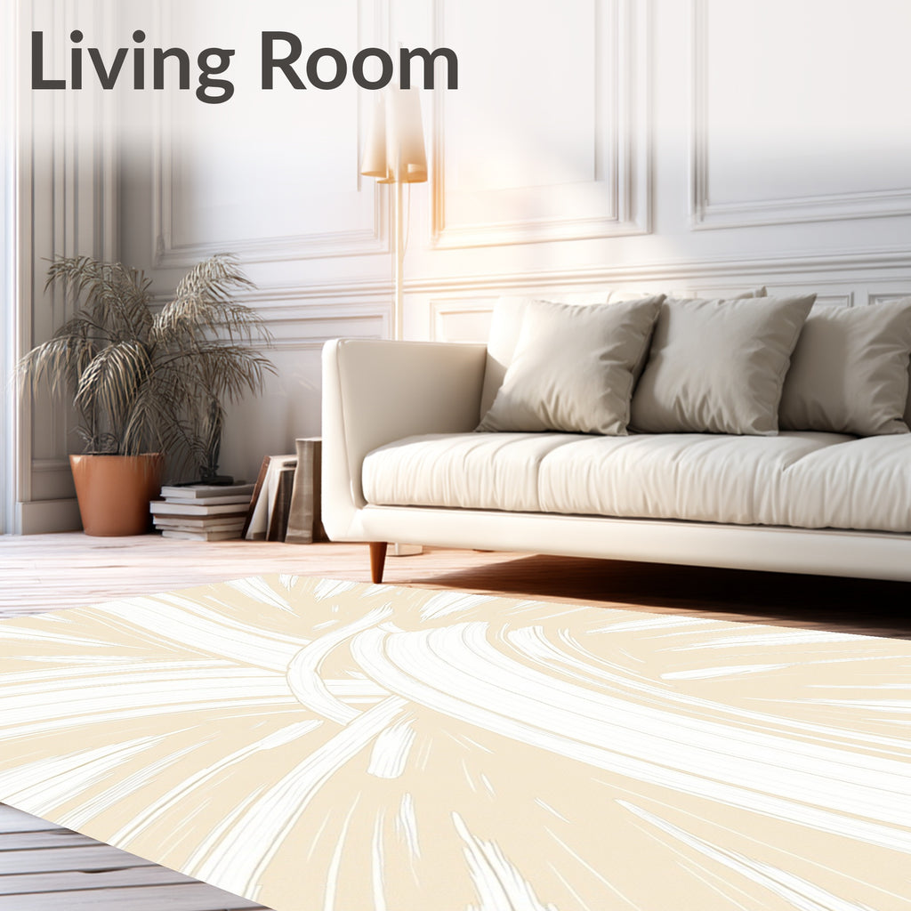 Abstract Brush Stroke Design Rug