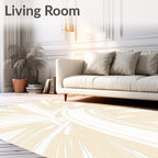 Abstract Brush Stroke Design Rug