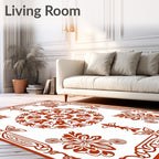 Ornate Floral Medallion Pattern Rug
