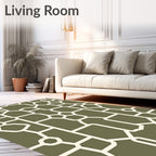 Geometric Lattice Pattern Rug