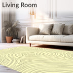 Abstract Swirls Triangles Pattern Rug