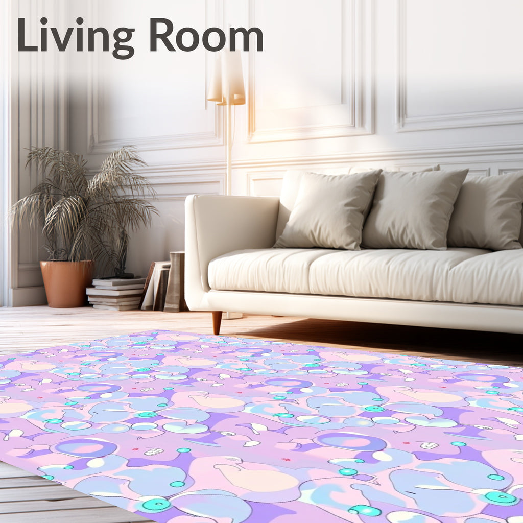 Dreamy Soft Pastel Abstract Pattern Rug
