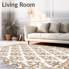 Classic Floral Damask Pattern Rug