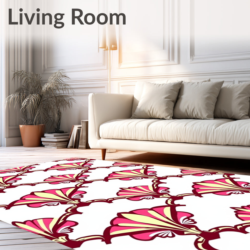 Art Deco Fan Pattern Rug