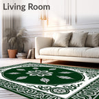 Ornate Floral Medallion Pattern Rug