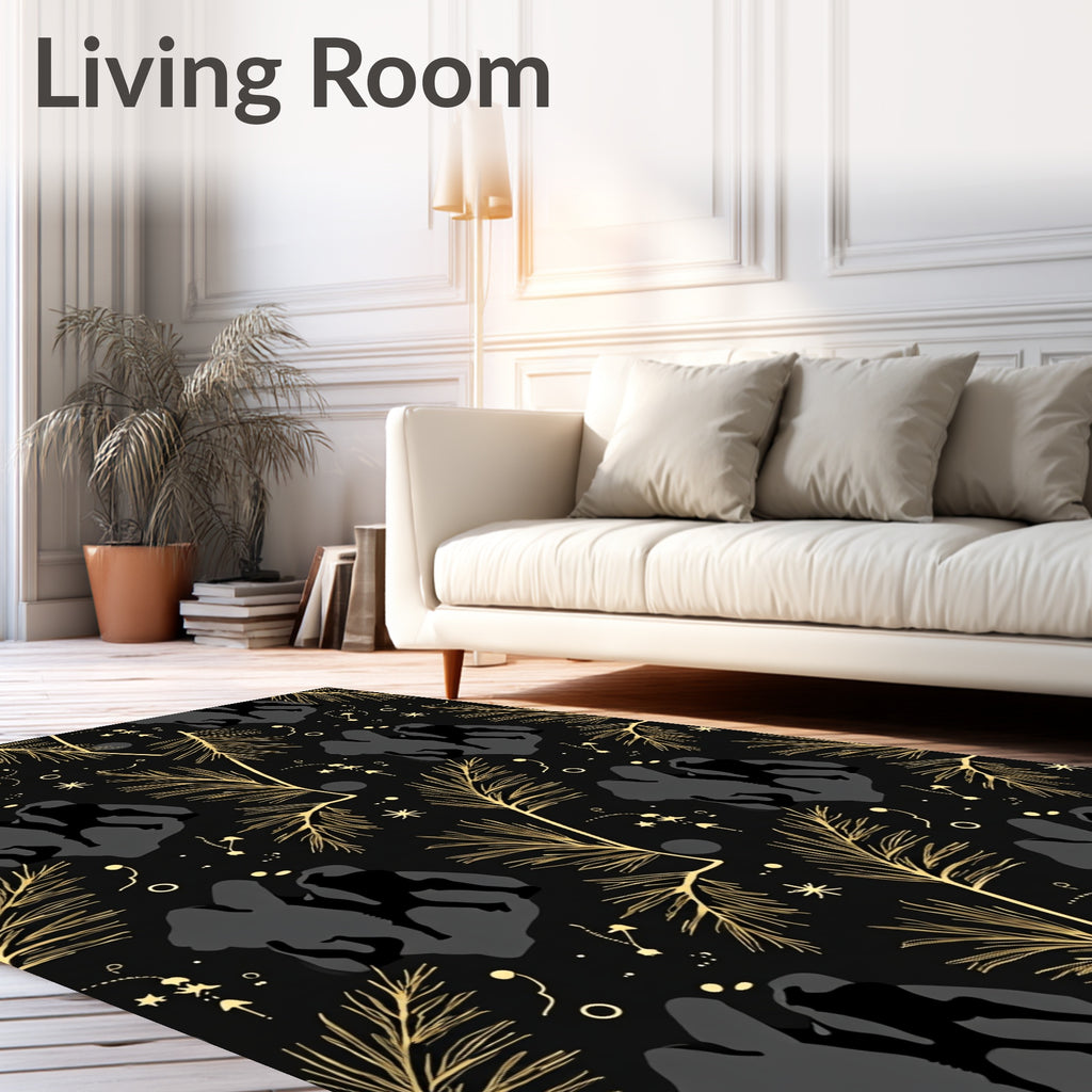 Golden Camel Constellation Night Rug