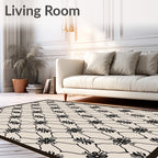 Classic Floral Lattice Patterned Rug