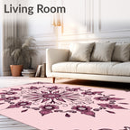Vintage Floral Mandala Style Design Rug