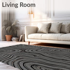 Abstract Organic Contour Pattern Rug