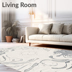 Fluid Swirl Abstract Pattern Rug