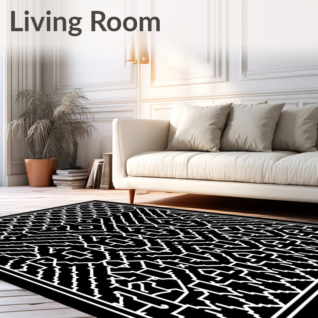 Bold Geometric Abstract Contemporary Rug