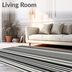 Bold Vertical Stripe Pattern Rug