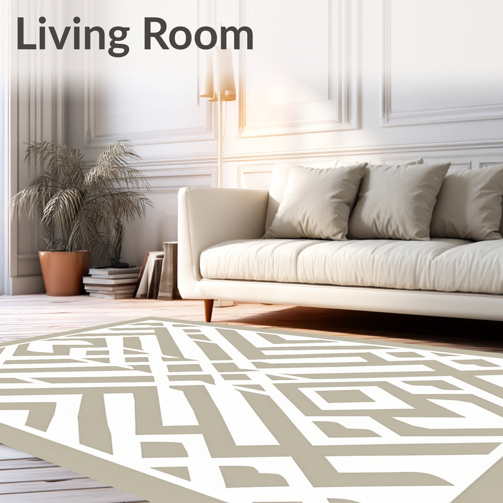 Geometric Diamond Stripe Pattern Rug
