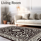 Classic Floral Scrollwork Motif Rug