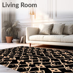 Interlocking Geometric Pattern Design Rug