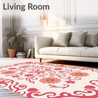 Floral Vine Decorative Pattern Rug
