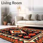 Bold Tribal Geometric Pattern Rug