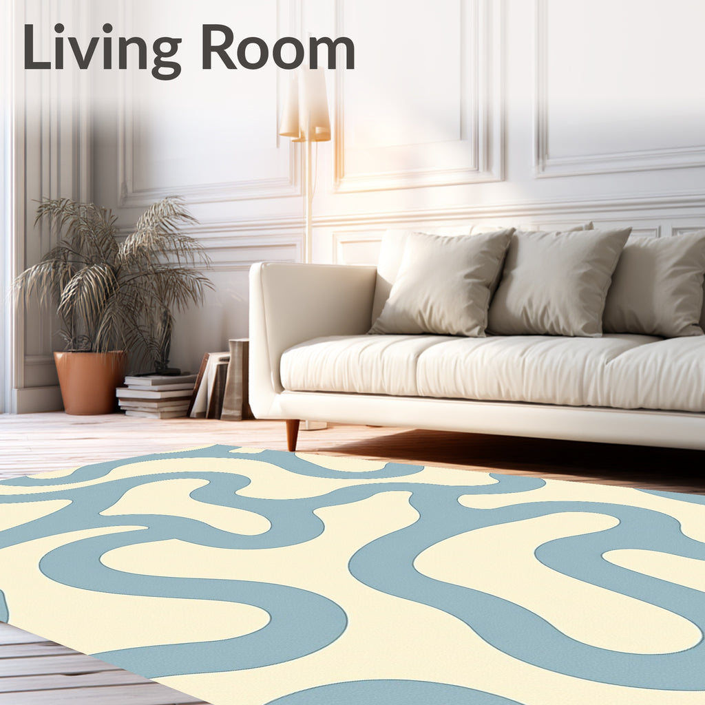Abstract Swirls Pattern Rug