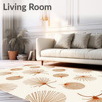Minimalist Shell Fan Art Rug