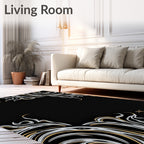 Elegant Swirling Pattern Rug