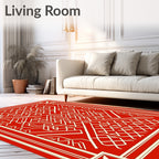 Bold Geometric Art Deco Design Rug