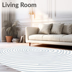 Abstract Spiral Pattern Rug