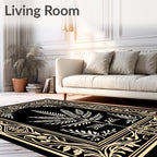 Art Nouveau Botanical Tree Rug