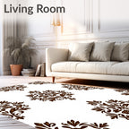Classic Floral Damask Inspired Rug