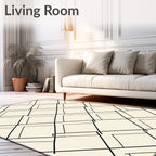 Overlapping Diamond Stripe Pattern Rug