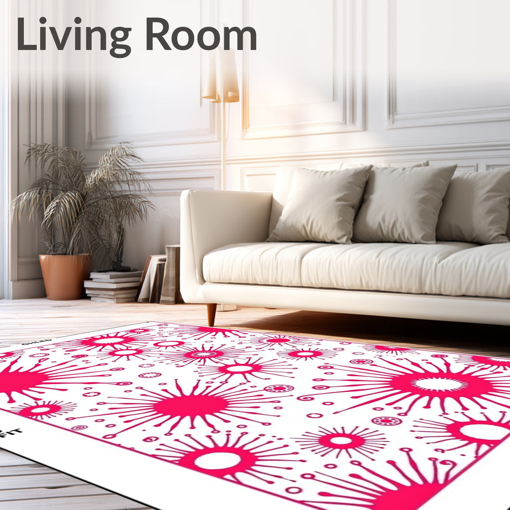 Abstract Starburst Pattern Rug