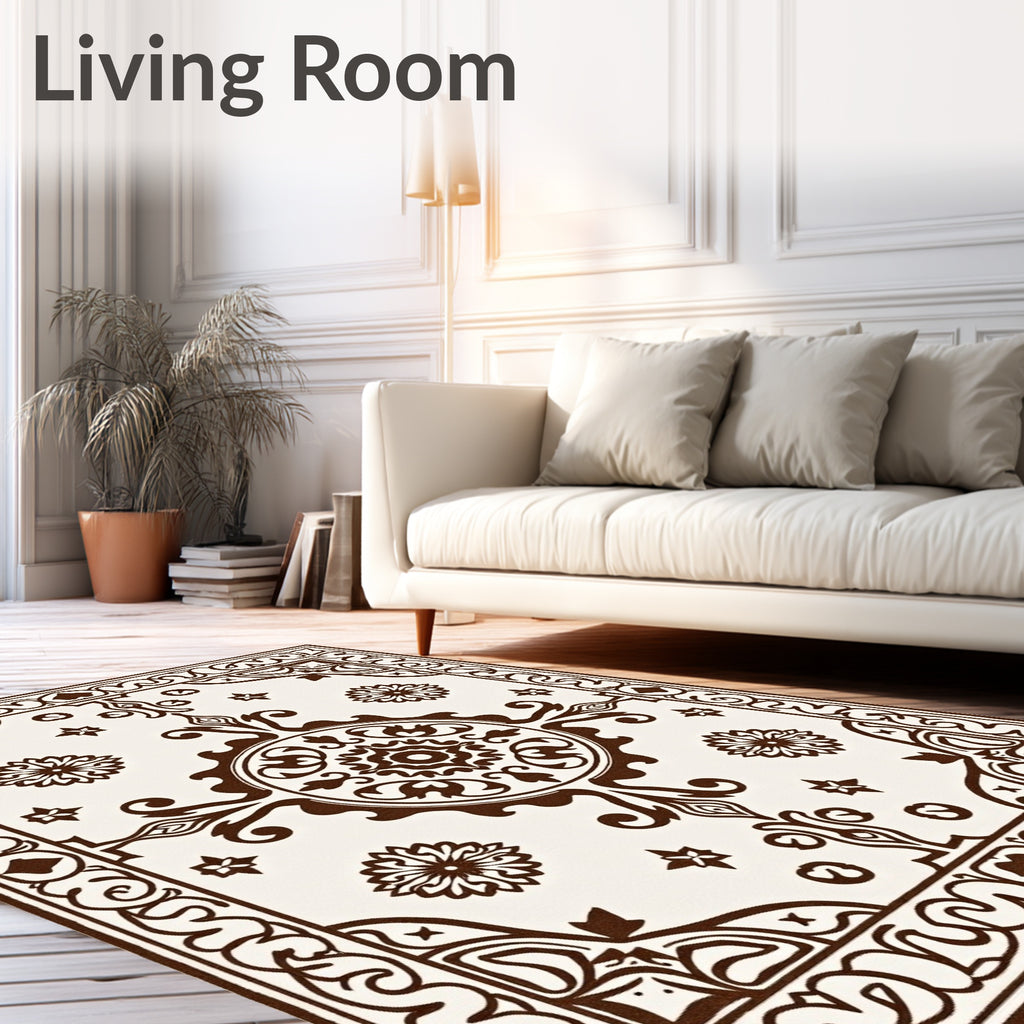 Ornate Central Medallion Style Rug