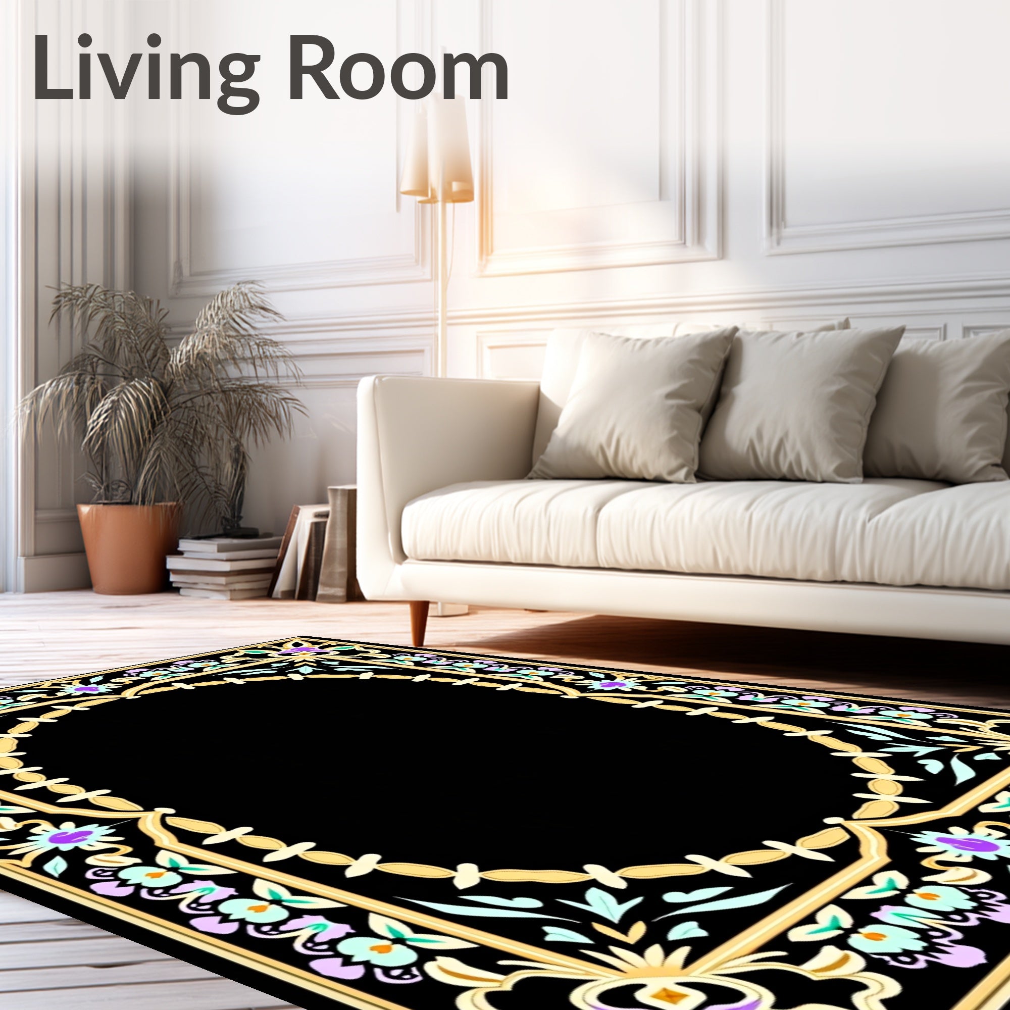 Ornate Floral Archway Pattern Rug